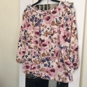 Women’s Lauren Conrad blouse with arm detailing